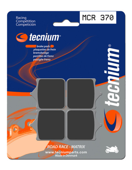 Plaquettes de frein TECNIUM 370 MCR