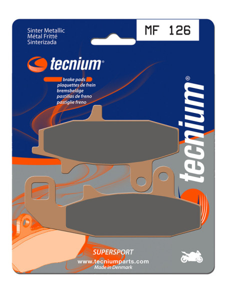 Plaquettes de frein TECNIUM 126 MF