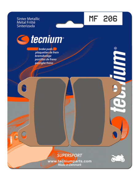 Plaquettes de frein TECNIUM 206 MF