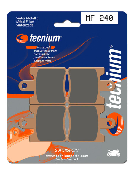 Plaquettes de frein TECNIUM 240 MF