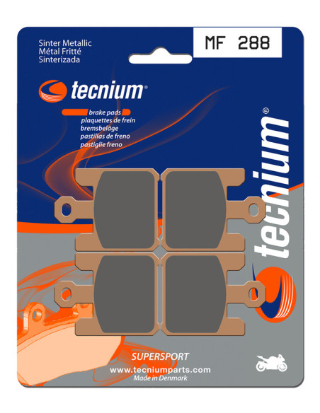 Plaquettes de frein TECNIUM 288 MF