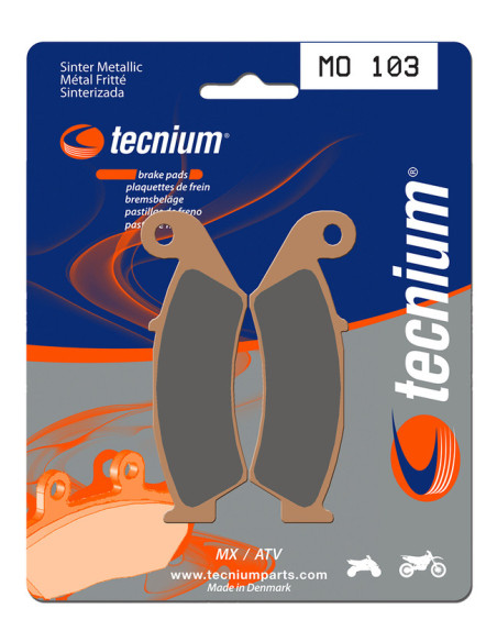 Plaquettes de frein TECNIUM 103 MO