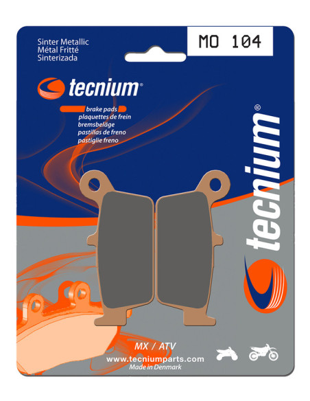 Plaquettes de frein TECNIUM 104 MO