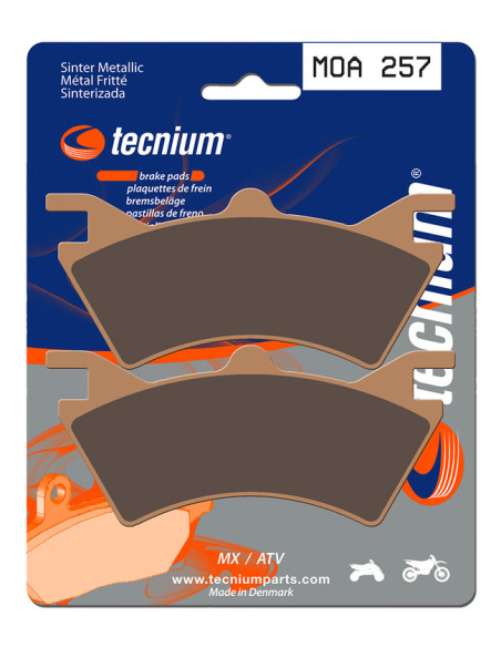 Plaquettes de frein TECNIUM 257 MOA