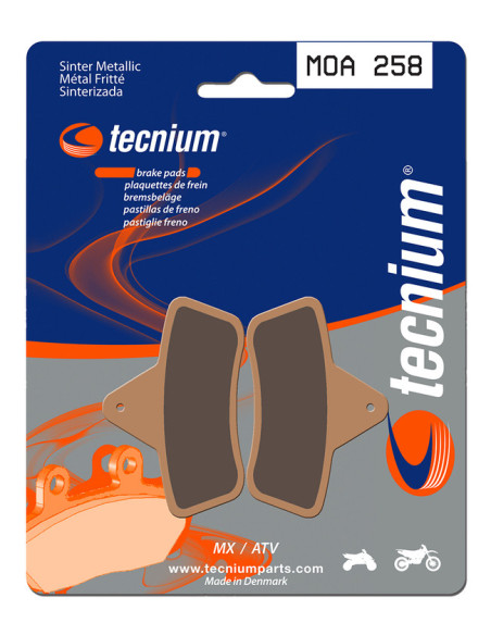 Plaquettes de frein TECNIUM 258 MOA