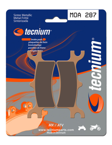 Plaquettes de frein TECNIUM 287 MOA
