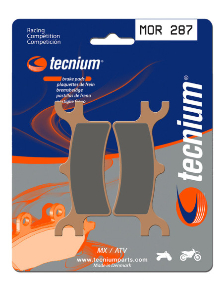 Plaquettes de frein TECNIUM 287 MOR