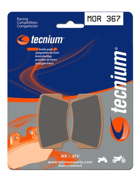 Plaquettes de frein TECNIUM 367 MOR