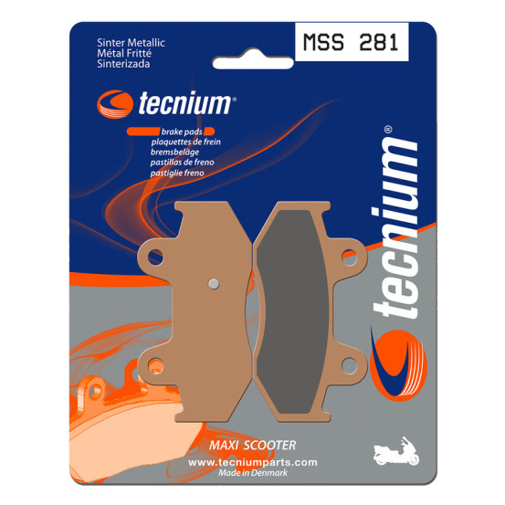 Plaquettes de frein TECNIUM 281 MSS