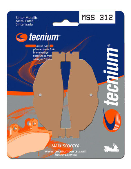 Plaquettes de frein TECNIUM 312 MSS