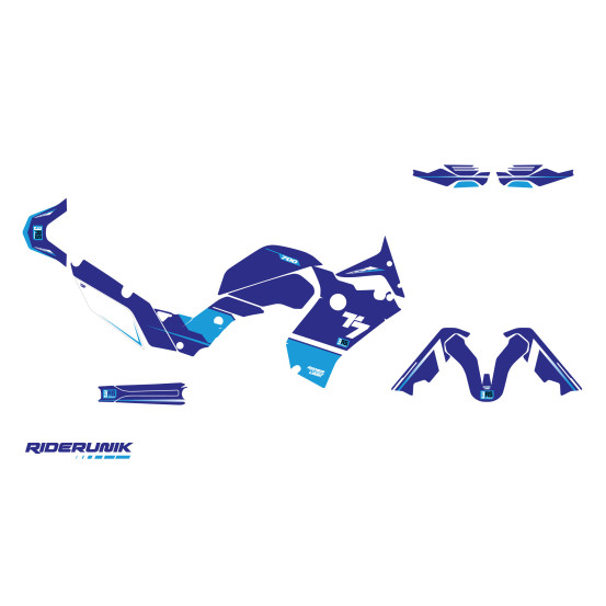 Kit déco 3AS Bleu Yamaha 700 Ténéré 2018 - 2023