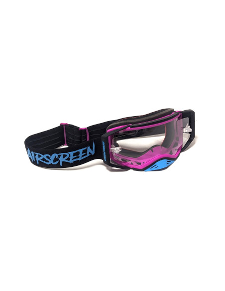 Masque AirScreen Aero EX 01 - Noir Rose Bleu cyan
