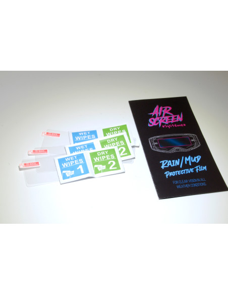 Pack de 3 - AirScreen Rain/Mud Film universels hydrophobe 50mm