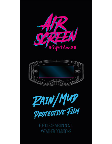 Pack de 3 - AirScreen Rain/Mud Film universels hydrophobe 50mm
