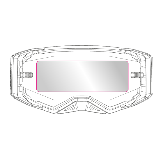 Pack de 3 - AirScreen Rain/Mud Film universels hydrophobe 50mm