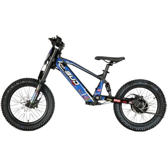 Draisienne Électrique 18 Pouces Bud Racing Bleu