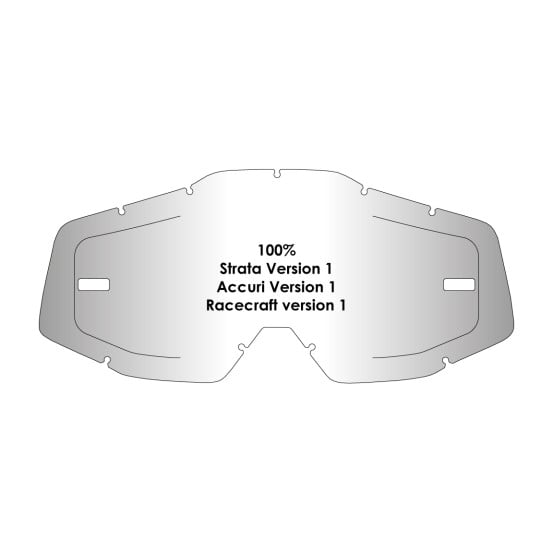 Kit écran anti-buée AirScreen compatible pour les masques 100% Strata / Accuri / Racecraft