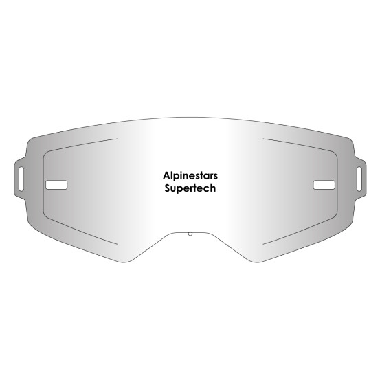 Kit écran anti-buée AirScreen compatible pour les masques Alpinestars Supertech