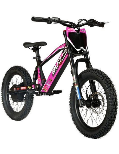 Draisienne Électrique 18 Pouces Bud Racing Rose