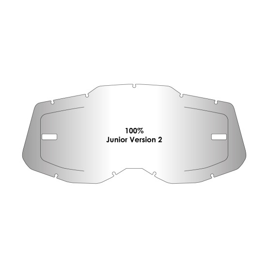 Kit écran anti-buée AirScreen compatible pour les masques enfant 100% Strata 2 Youth / Accuri 2 Youth