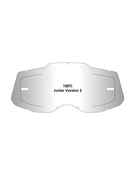 Kit écran anti-buée AirScreen compatible pour les masques enfant 100% Strata 2 Youth / Accuri 2 Youth