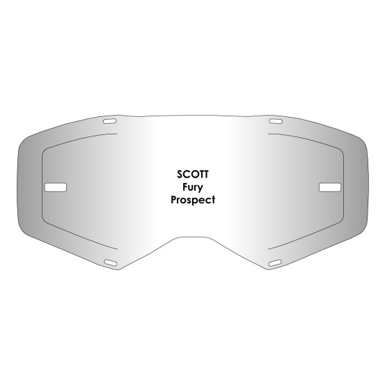 Kit écran anti-buée AirScreen compatible pour les masques Scott Fury / Prospect