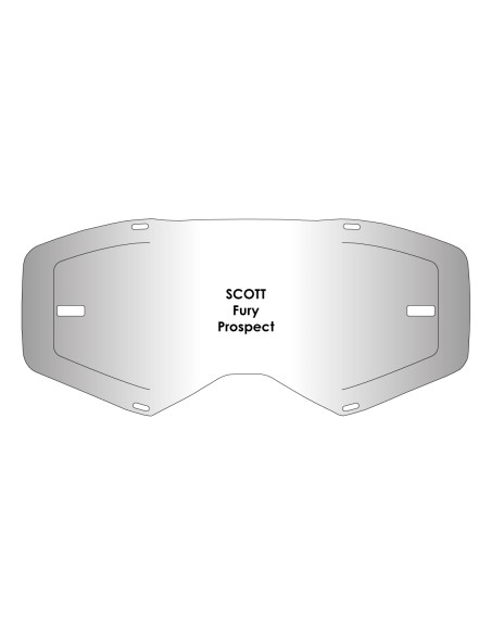 Kit écran anti-buée AirScreen compatible pour les masques Scott Fury / Prospect