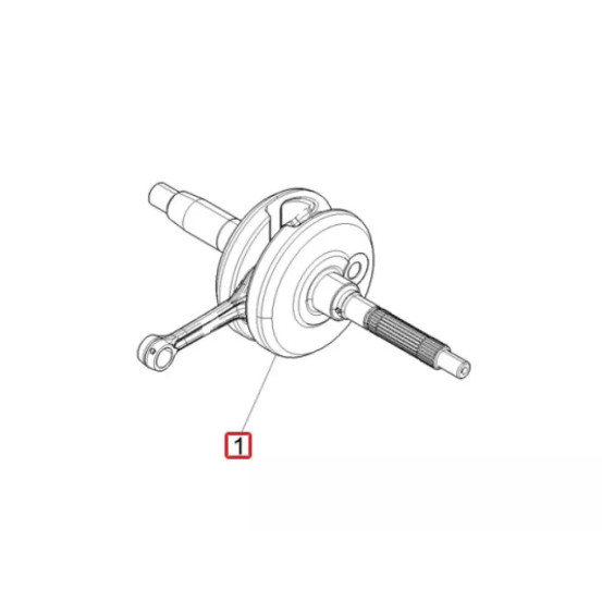 Vilebrequin (cat 2) origine Piaggio 125 / 150 / 200 Medley / Vespa GTS iget / 2016-2025 125 SR compact GT 2021-2025