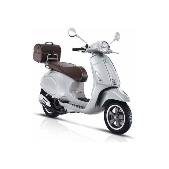 Selle marron fonce origine Piaggio 50 Vespa Primavera touring après 2017