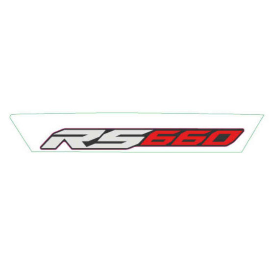 Autocollant / sticker / décor de carénage latéral droit origine Aprilia 660 RS 2020-2024