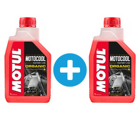 Pack 1 + 1 Litres MOTUL Motocool Factory Line liquide refroidissement