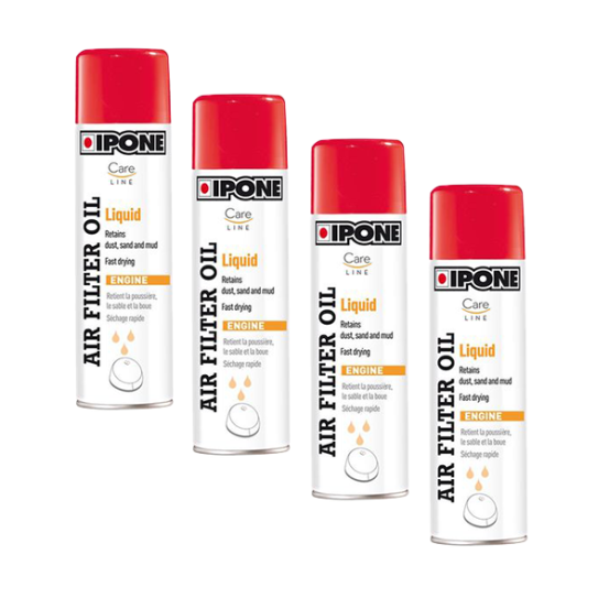 Pack X4 Huile de filtre à air AIR FILTER OIL LIQUID IPONE 500 ml