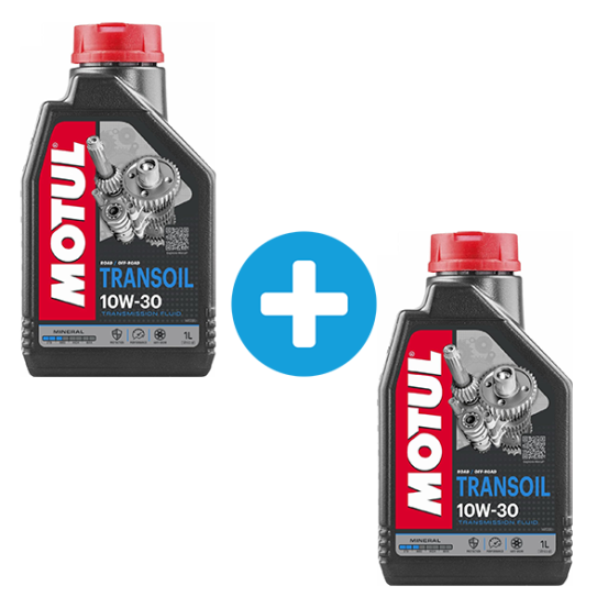 Pack 1 + 1 Litres MOTUL Transoil 10W30 huile boite de vitesses