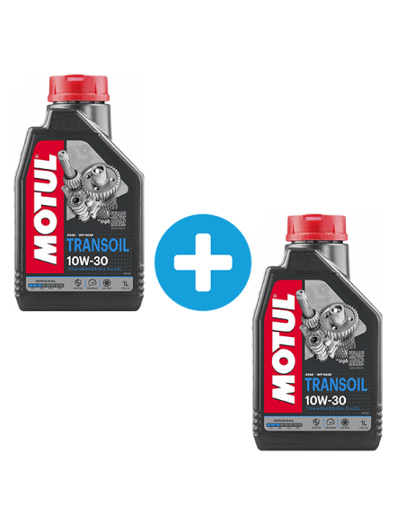 Pack 1 + 1 Litres MOTUL Transoil 10W30 huile boite de vitesses