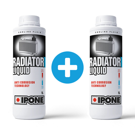 Pack Liquide de refroidissement  1 + 1 Litres IPONE Radiator Liquid