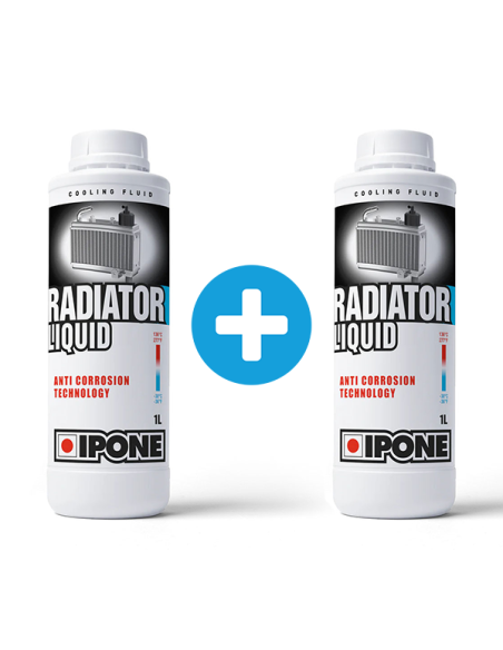Pack Liquide de refroidissement  1 + 1 Litres IPONE Radiator Liquid