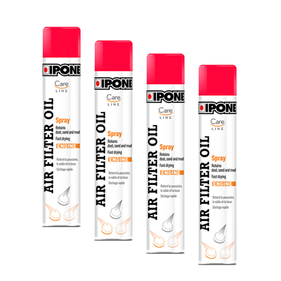 Pack X4 Spray Filtre à air AIR FILTER OIL SPRAY IPONE 750 ml