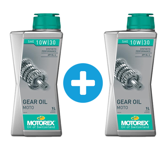Pack 1 + 1 Litres Huile boite de vitesses MOTOREX GEAR OIL 2T 10W30