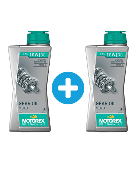 Pack 1 + 1 Litres Huile boite de vitesses MOTOREX GEAR OIL 2T 10W30