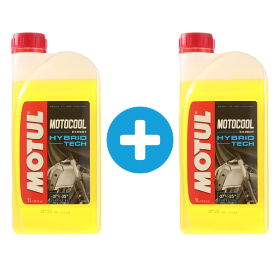 Pack 1 + 1 Litres MOTUL Motocool Expert liquide refroidissement