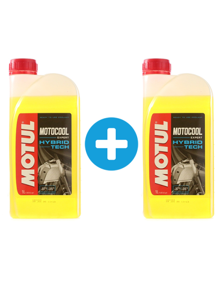 Pack 1 + 1 Litres MOTUL Motocool Expert liquide refroidissement