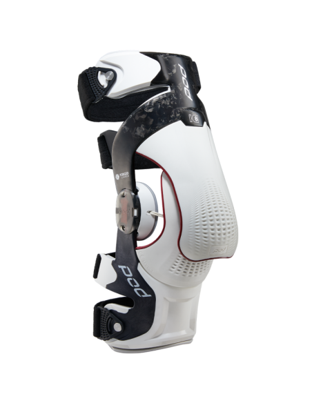 Orthèses de genoux K8 3.0 POD MX Carbone Blanc - La paire