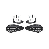 Protèges mains moto - Noir Blanc - ACERBIS LINEAR VENTED