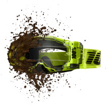 Masque cross 100% Armega Forecast Jaune Fluo - Ecran Clair 2
