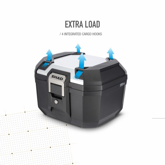 Top Case SHAD TR41 Terra Noir Aluminium