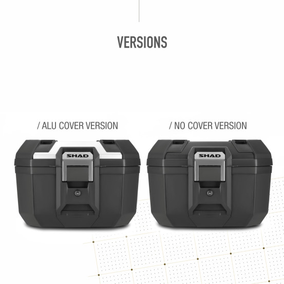 Top Case SHAD TR41 Terra Noir Aluminium