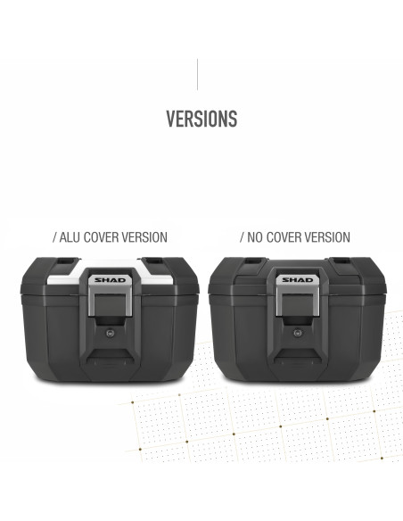 Top Case SHAD TR41 Terra Noir Aluminium