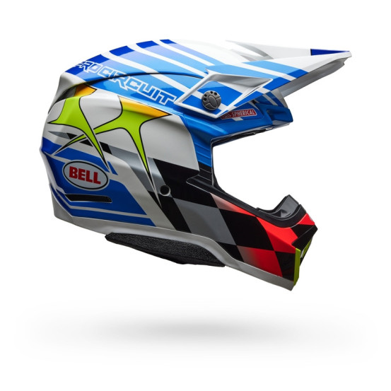 Casque cross Bell Moto-10 Spherical Pro Circuit 2025 - Bleu Blanc