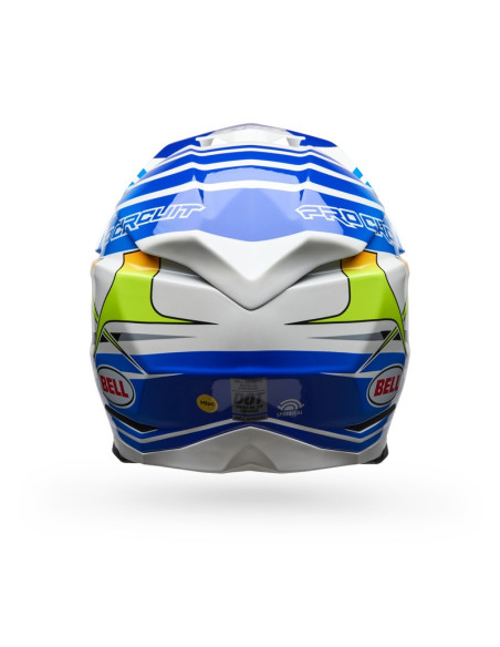 Casque cross Bell Moto-10 Spherical Pro Circuit 2025 - Bleu Blanc