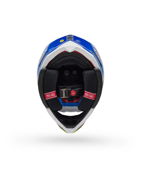 Casque cross Bell Moto-10 Spherical Pro Circuit 2025 - Bleu Blanc